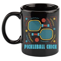 Pickleball Chick 11oz C Handle Ceramic Mug