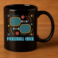 Pickleball Chick 11oz C Handle Ceramic Mug