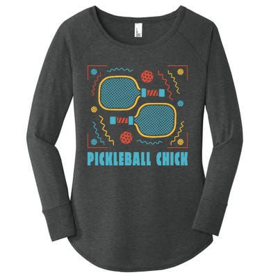 Pickleball Chick Women's Perfect Tri Tunic Long Sleeve Shirt