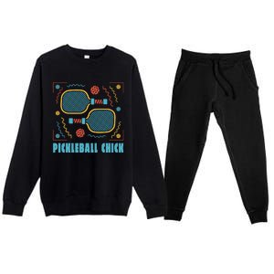 Pickleball Chick Premium Crewneck Sweatsuit Set