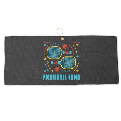 Pickleball Chick Large Microfiber Waffle Golf Towel