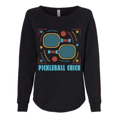 Pickleball Chick Womens California Wash Sweatshirt