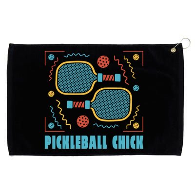 Pickleball Chick Grommeted Golf Towel