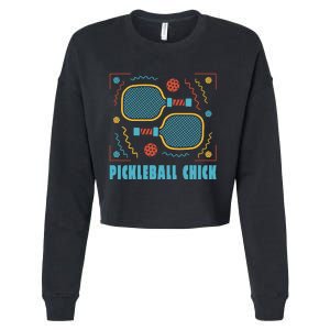 Pickleball Chick Cropped Pullover Crew