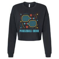 Pickleball Chick Cropped Pullover Crew