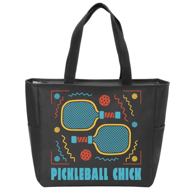 Pickleball Chick Zip Tote Bag