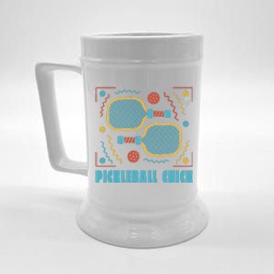 Pickleball Chick Beer Stein