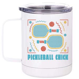 Pickleball Chick 12 oz Stainless Steel Tumbler Cup