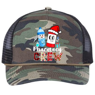 Pharmacy Crew Pill Rx Santa Hat Pharmacist Christmas Meaningful Gift Retro Rope Trucker Hat Cap