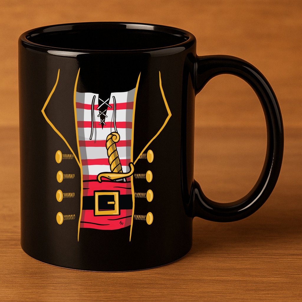 Pirate Costume 11oz C Handle Ceramic Mug
