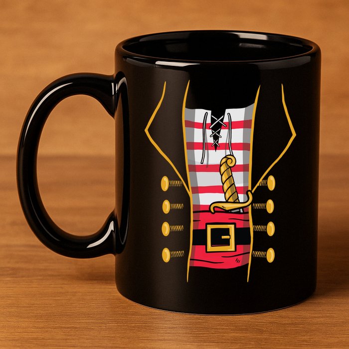 Pirate Costume 11oz C Handle Ceramic Mug