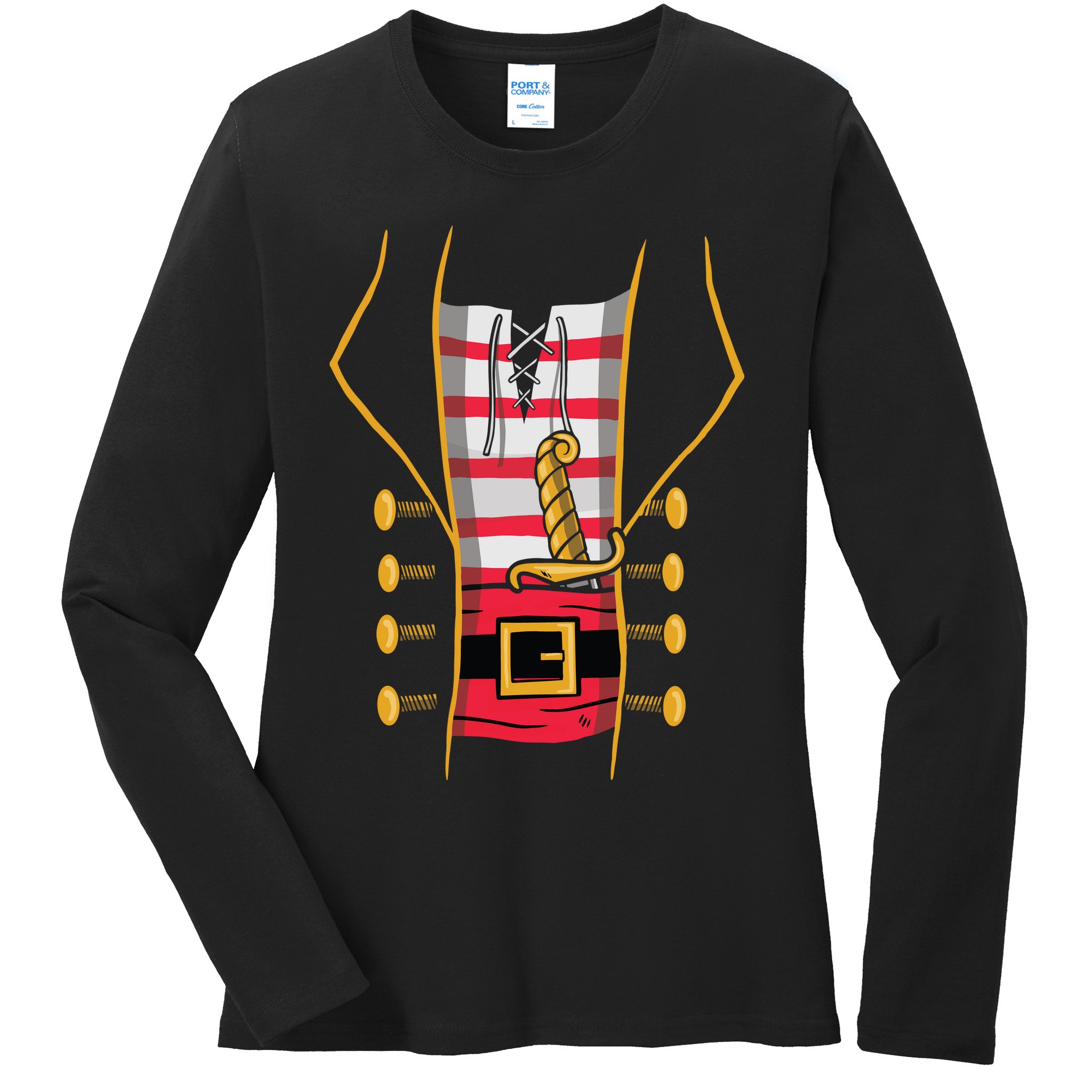 Pirate Costume Ladies Long Sleeve Shirt