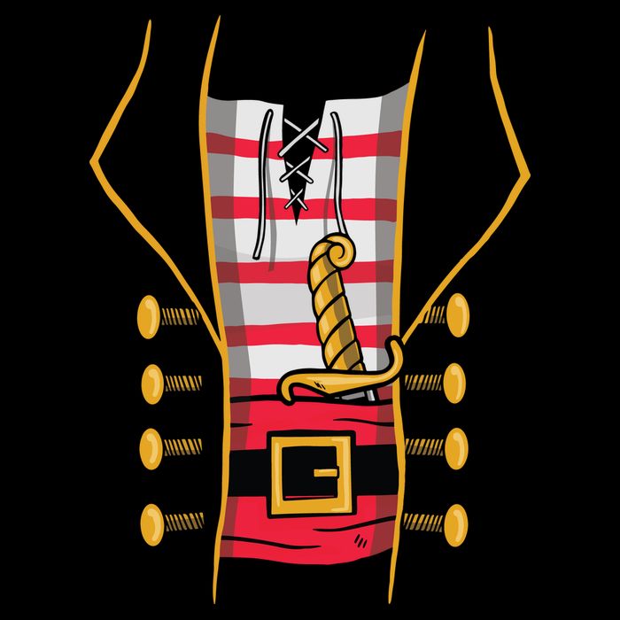 Pirate Costume Zip Tote Bag
