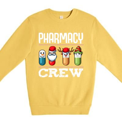 Pharmacy Crew Pills Christmas Pharmacist Medicine Funny Gift Premium Crewneck Sweatshirt