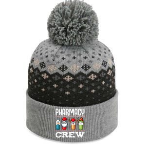 Pharmacy Crew Pills Christmas Pharmacist Medicine Funny Gift The Baniff Cuffed Pom Beanie