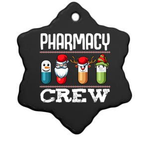 Pharmacy Crew Pills Christmas Pharmacist Medicine Funny Gift Ceramic Star Ornament