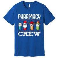 Pharmacy Crew Pills Christmas Pharmacist Medicine Funny Gift Premium T-Shirt