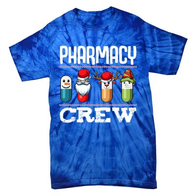 Pharmacy Crew Pills Christmas Pharmacist Medicine Funny Gift Tie-Dye T-Shirt