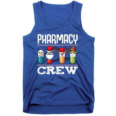 Pharmacy Crew Pills Christmas Pharmacist Medicine Funny Gift Tank Top