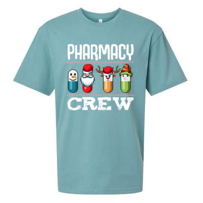 Pharmacy Crew Pills Christmas Pharmacist Medicine Funny Gift Sueded Cloud Jersey T-Shirt