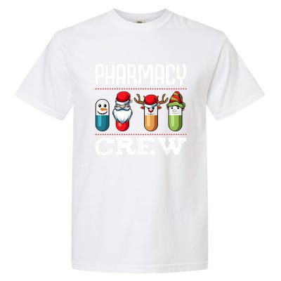 Pharmacy Crew Pills Christmas Pharmacist Medicine Funny Gift Garment-Dyed Heavyweight T-Shirt