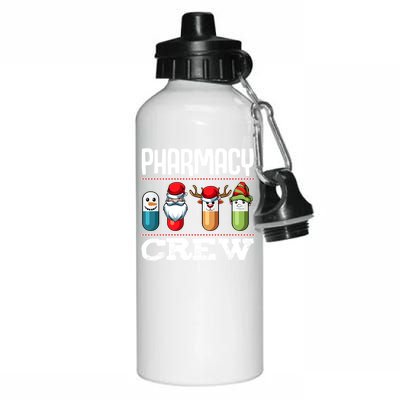 Pharmacy Crew Pills Christmas Pharmacist Medicine Funny Gift Aluminum Water Bottle