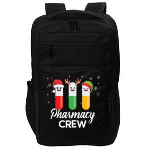 Pharmacy Crew Pills Merry Christmas Santa Funny Pharmacist Gift Impact Tech Backpack