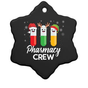 Pharmacy Crew Pills Merry Christmas Santa Funny Pharmacist Gift Ceramic Star Ornament