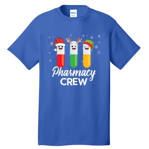 Pharmacy Crew Pills Merry Christmas Santa Funny Pharmacist Gift Tall T-Shirt