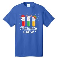 Pharmacy Crew Pills Merry Christmas Santa Funny Pharmacist Gift Tall T-Shirt