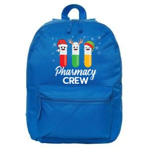 Pharmacy Crew Pills Merry Christmas Santa Funny Pharmacist Gift 16 in Basic Backpack