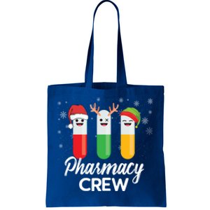 Pharmacy Crew Pills Merry Christmas Santa Funny Pharmacist Gift Tote Bag