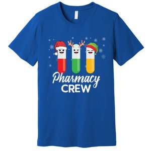 Pharmacy Crew Pills Merry Christmas Santa Funny Pharmacist Gift Premium T-Shirt