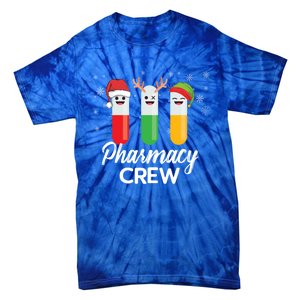 Pharmacy Crew Pills Merry Christmas Santa Funny Pharmacist Gift Tie-Dye T-Shirt