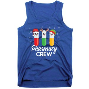 Pharmacy Crew Pills Merry Christmas Santa Funny Pharmacist Gift Tank Top