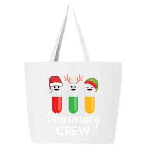 Pharmacy Crew Pills Merry Christmas Santa Funny Pharmacist Gift 25L Jumbo Tote