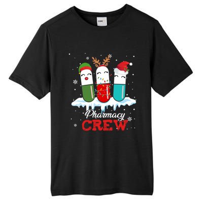 Pharmacy Crew Pills Reindeer Santa Claus Lights Christmas Gift Tall Fusion ChromaSoft Performance T-Shirt