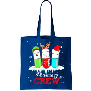 Pharmacy Crew Pills Reindeer Santa Claus Lights Christmas Meaningful Gift Tote Bag