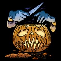Pumpkin Carving Flexfit Unipanel Trucker Cap