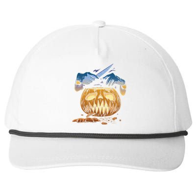 Pumpkin Carving Snapback Five-Panel Rope Hat