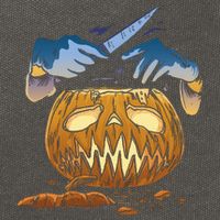 Pumpkin Carving Cotton Canvas Backpack
