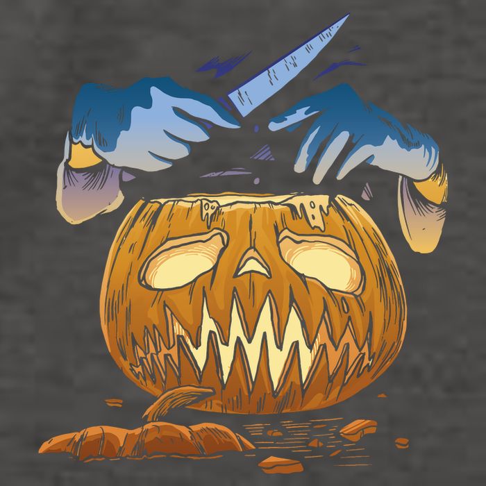 Pumpkin Carving Vector Backpack