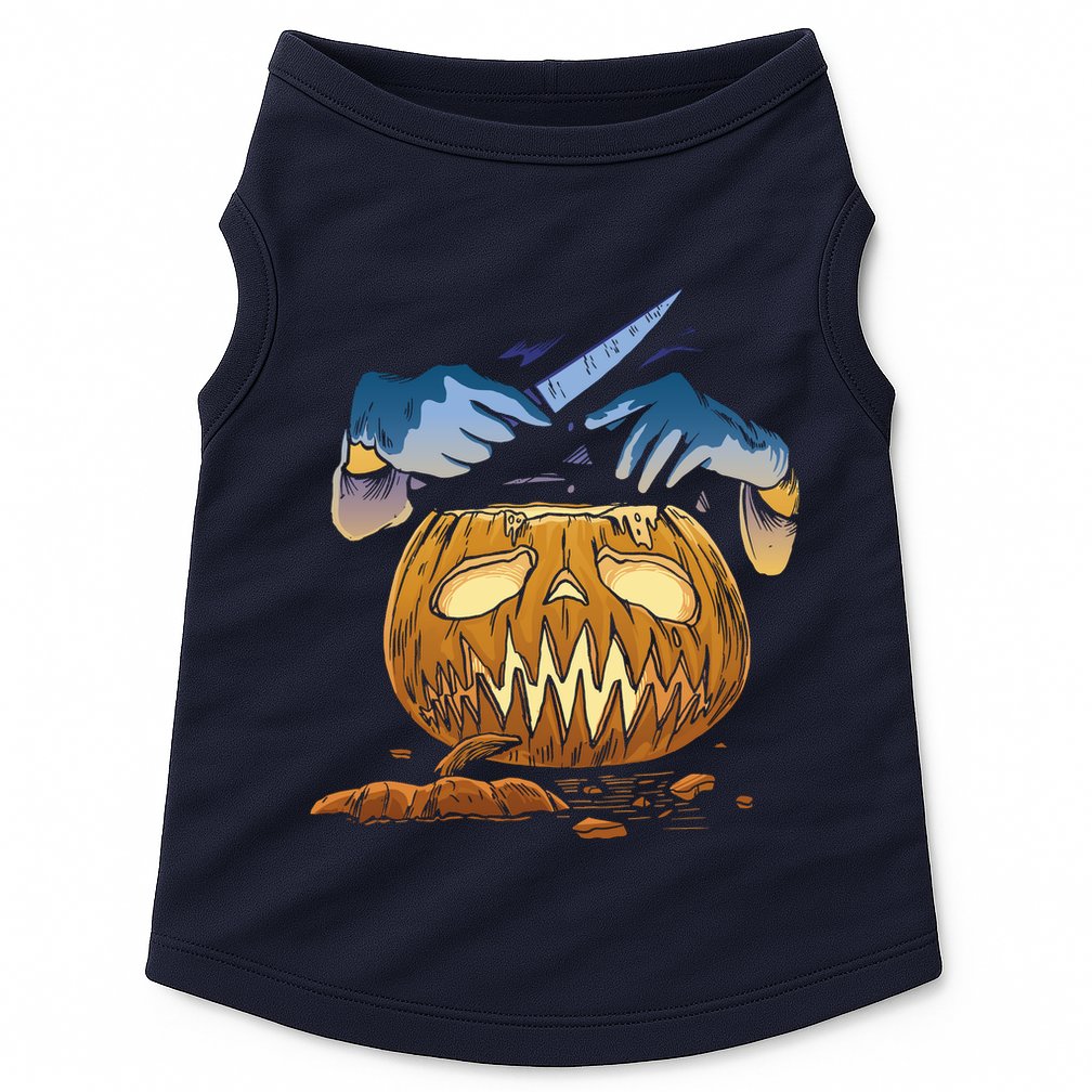 Pumpkin Carving Doggie Tank