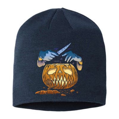 Pumpkin Carving Sustainable Beanie