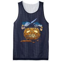 Pumpkin Carving Mesh Reversible Basketball Jersey Tank