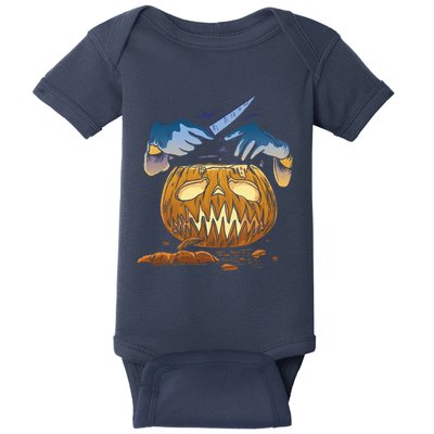 Pumpkin Carving Baby Bodysuit