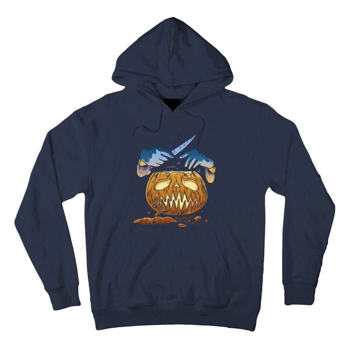 Pumpkin Carving Tall Hoodie