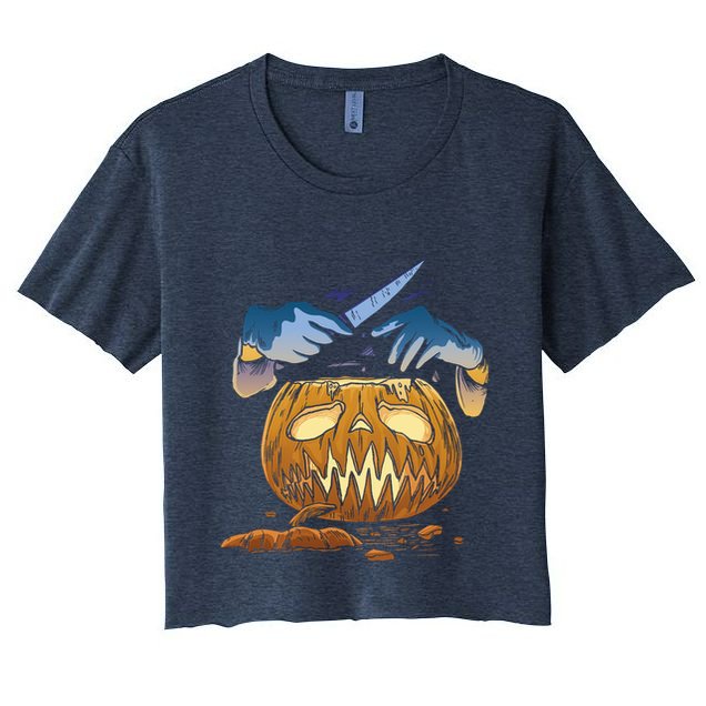 Pumpkin Carving Crop Top
