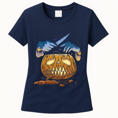 Pumpkin Carving Womens T-Shirt