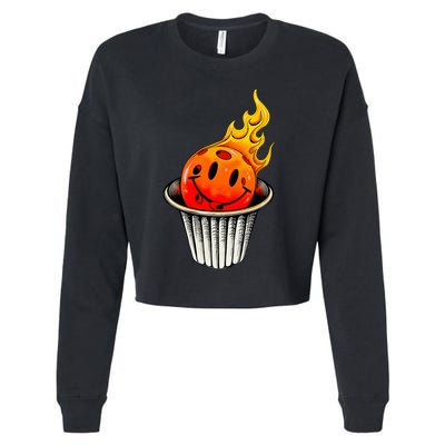 Pickleball Colada Cropped Pullover Crew